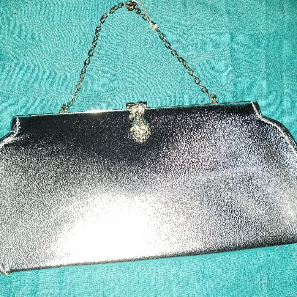 Vintage silver clutch